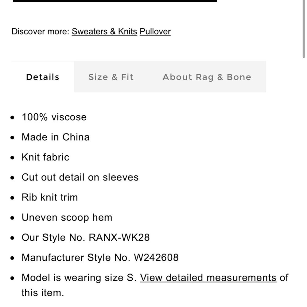 Rag & Bone Lexie Colorblock Raglan Knit Pullover - image 6